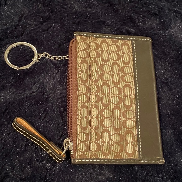 Coach key chain case